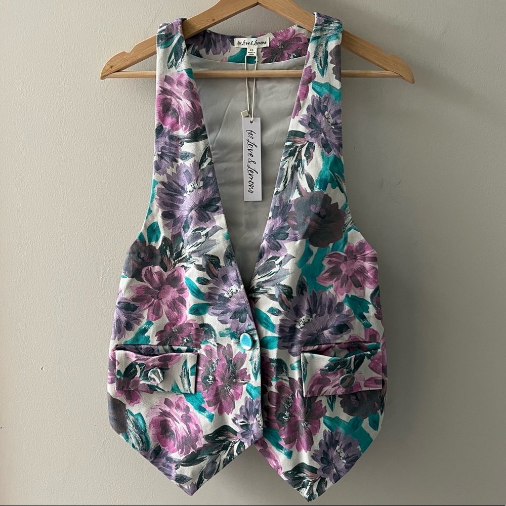 For love and lemons Tamara floral vest